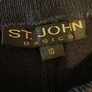 St. John black pants. Size 10 but easy fits a 12.